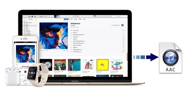 convert apple music m4p to aac