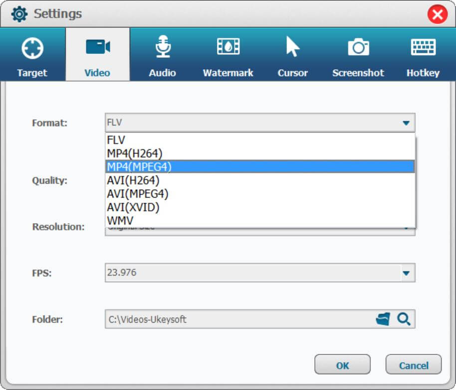 General Output Settings