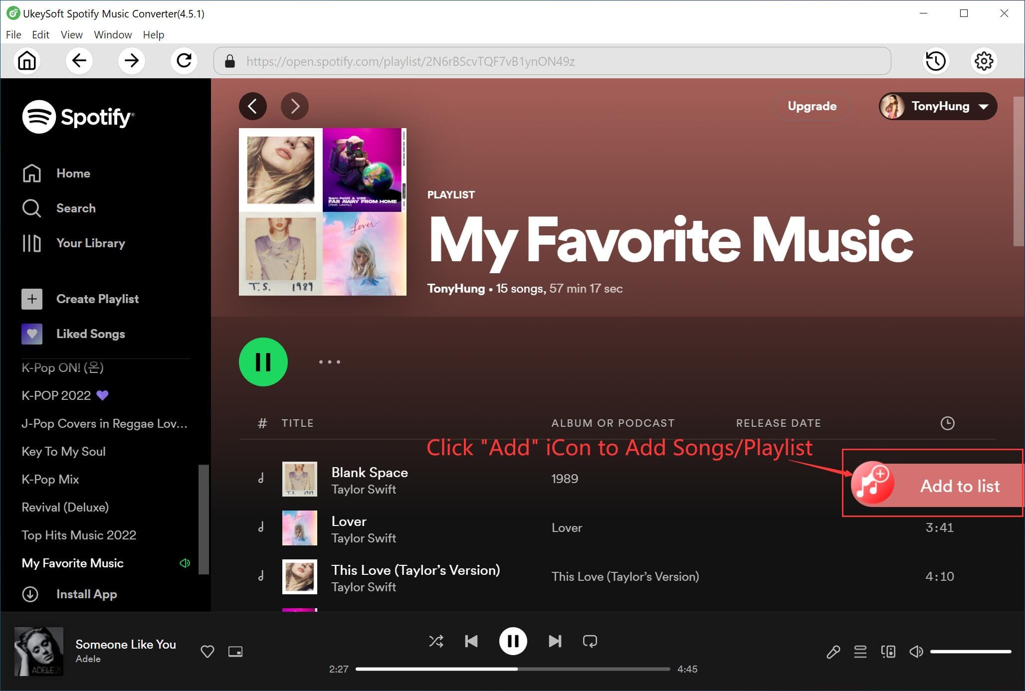 Choose Spotify Songs