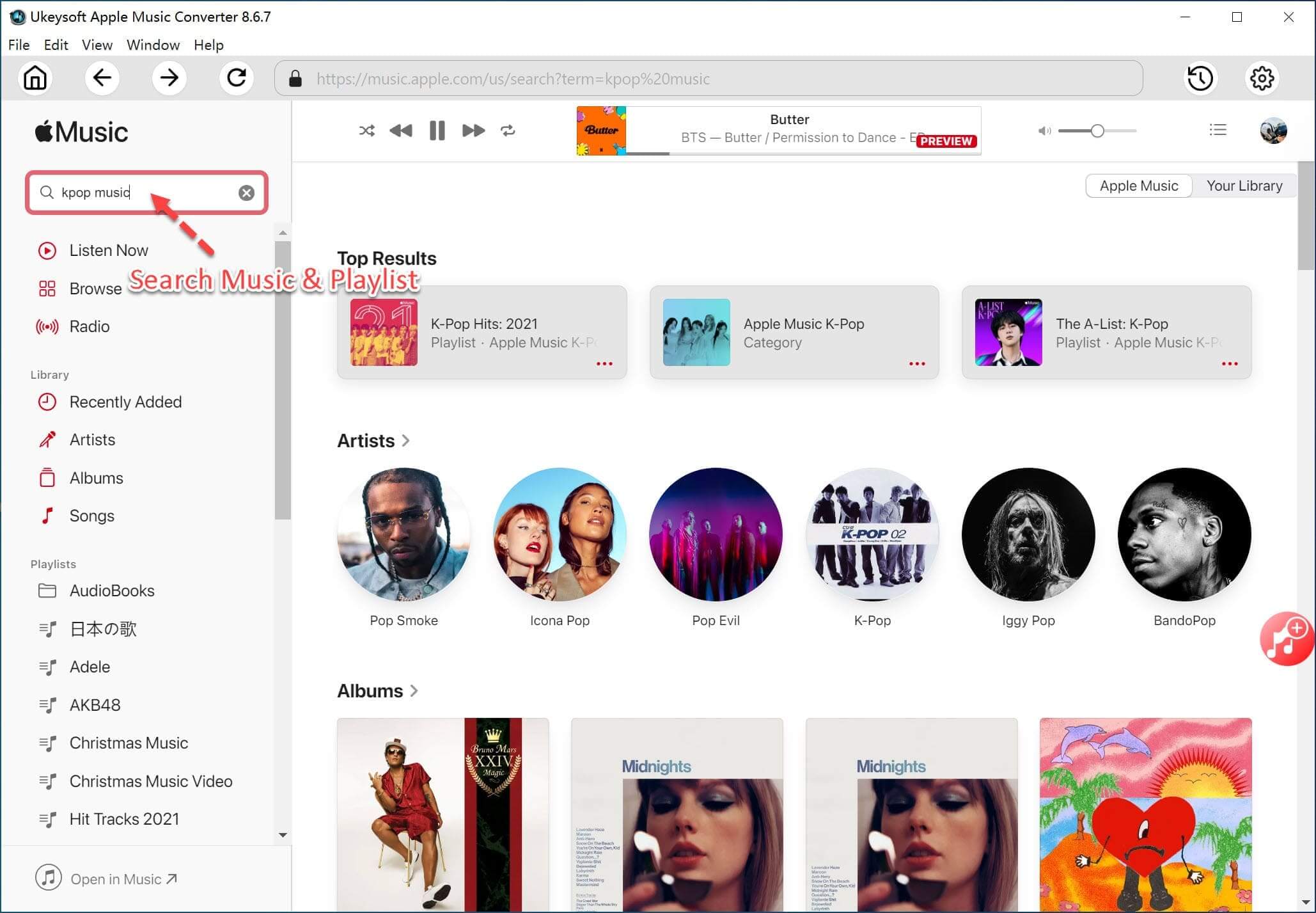 add apple music to convert