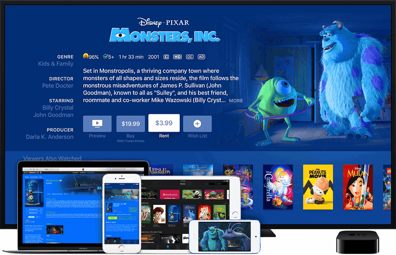 play iTunes Movies on Apple devices