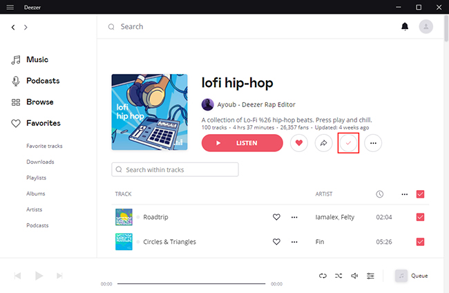 download deezer playlist to computer